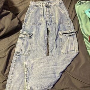 Size 2 baggy jeans from SHEIN but tight at waist